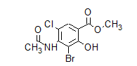 Methyl 4-(acetylaMino)-3-broMo-5-chloro-2-hydroxybenzoate